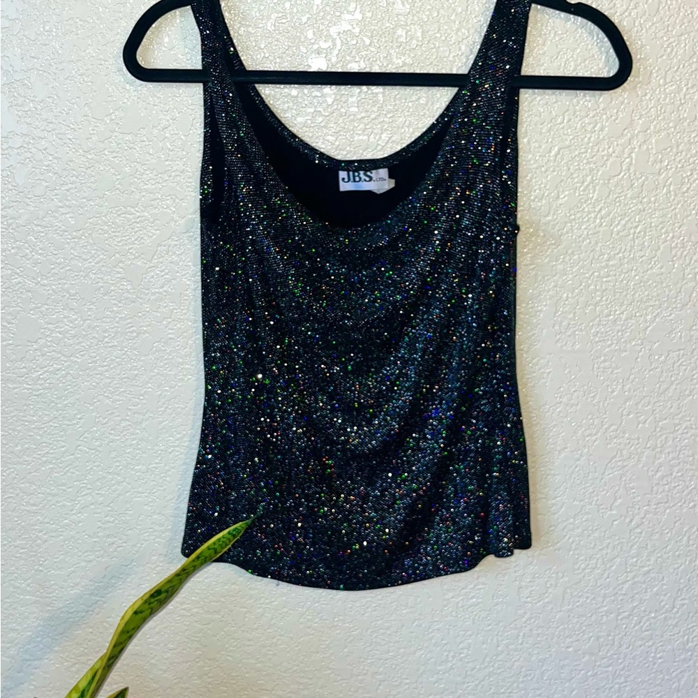 J.B.S. Black Glittery Women's Top